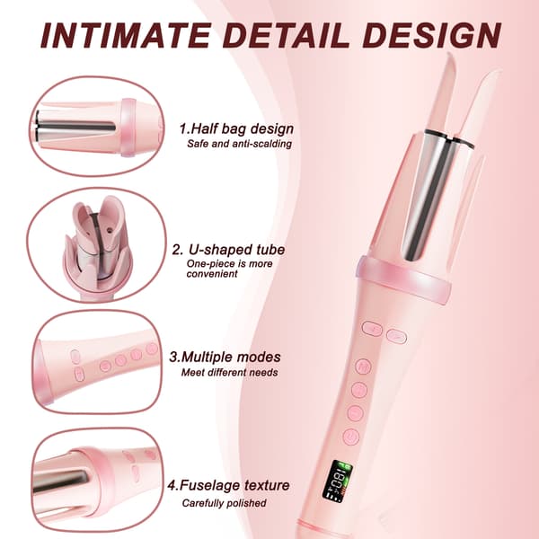 Automatic Hair Curler with LCD Display