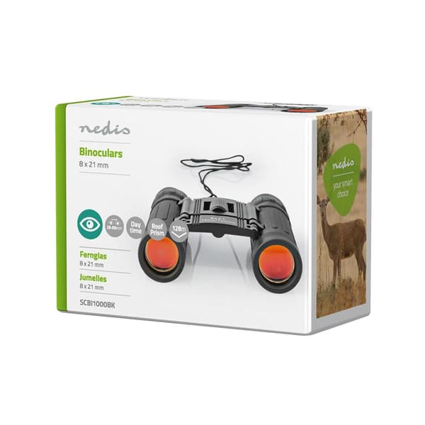 Compact Binoculars - 8x Magnification Black