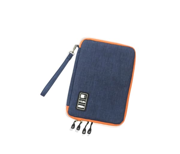 Compact Tech Organizer - Liten väska för elektroniktillbehör Blå Blå