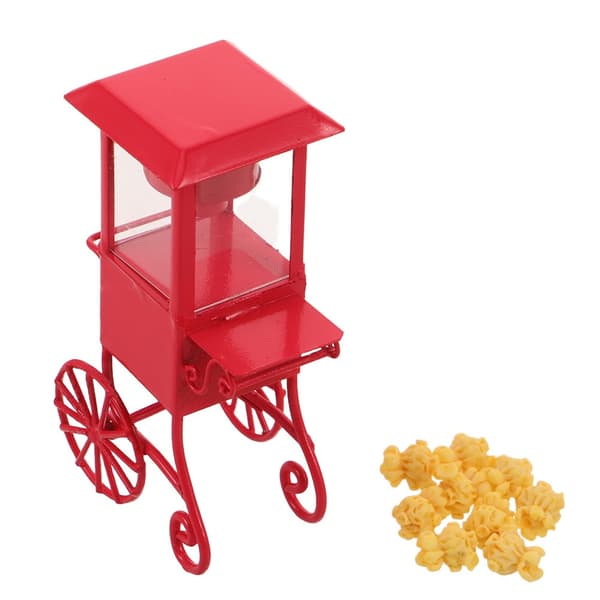Golvstående popcornmaskin för barn, leksaksmatmodell 2x