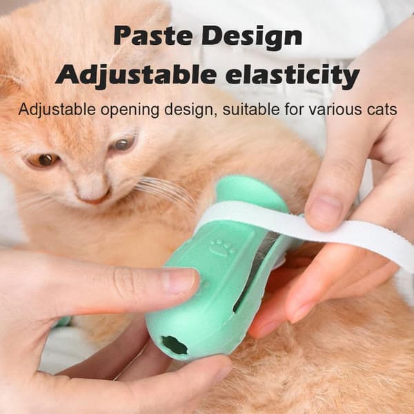Katt Anti-Scratch Stövlar 4-Pack, Husdjurstillbehör Kattskrapsskydd Strumpor pink one size