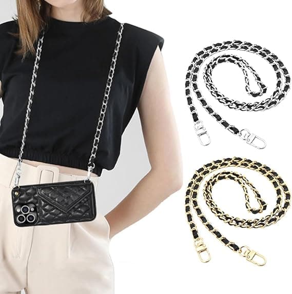 Handbag Chain Strap, Gold Alloy Bag Chain Adjustable Handbag Strap