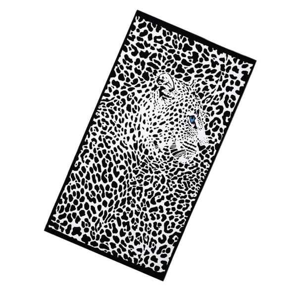 Strandhandduk för vuxna Polyester Tryckt Sandstrandhandduk (Panter) Multi 180*100CM