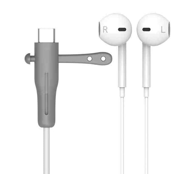 2-pack - Kabelskydd - Hörlurar grå grå