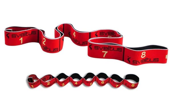 Sveltus Elastiband 10 kg - Röd 90cm (med träningsposter)
