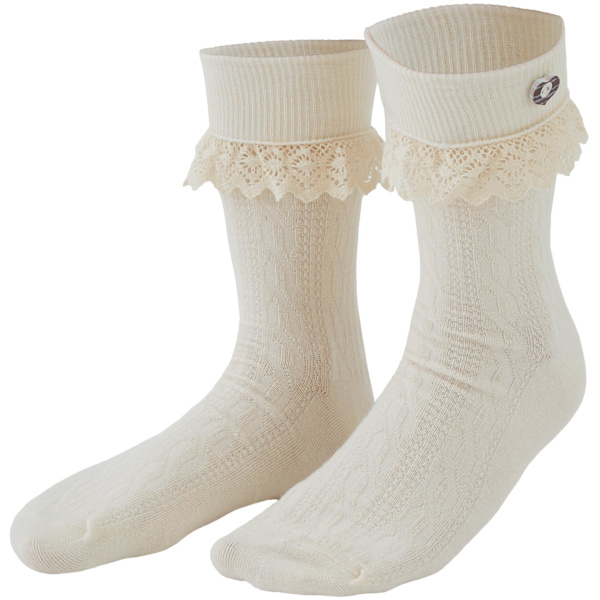 Beige spetståstrumpor beige