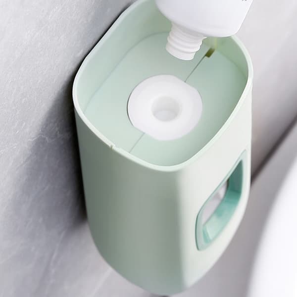2 st Väggmonterade Tandkräm Rullpressare Rullhållare Dispensering