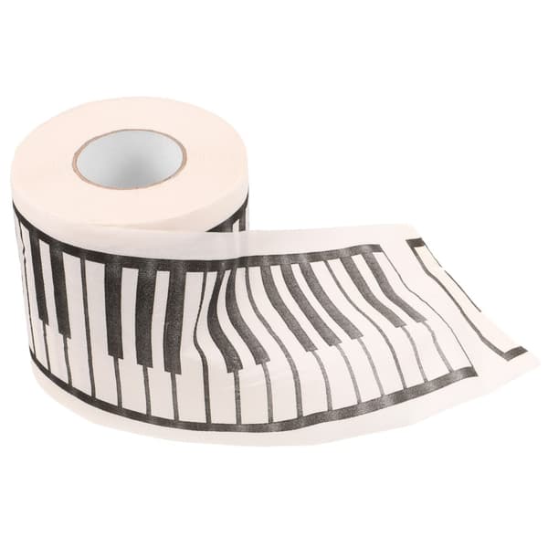 10 Rullar Toalettpapper Tryckt Rullpapper Dekorativ Piano Tryck Servett