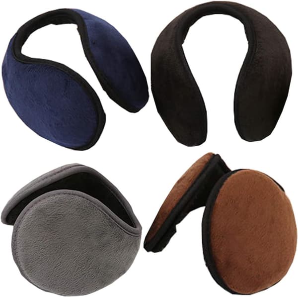 1-pack Unisex Öronmuffar - Varma Vinteröronvärmare, Svart/Grå/Kaffe/Marinblå