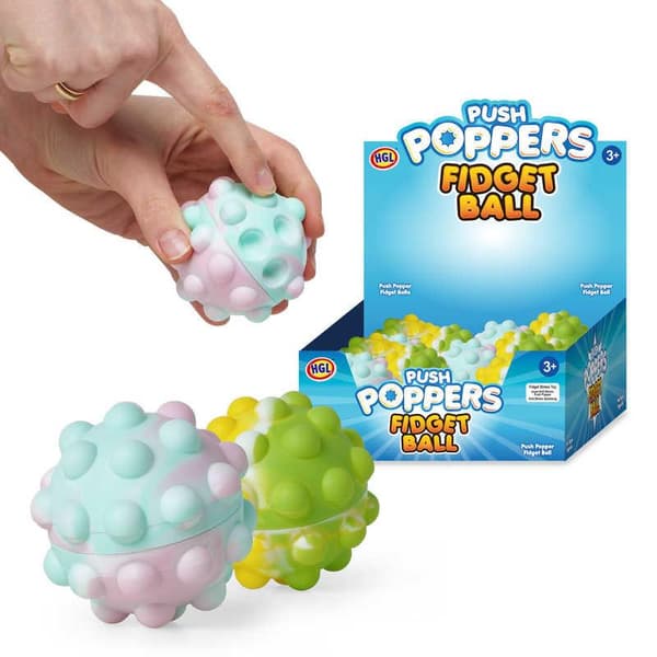 Pop It Fidget Leksak Boll Flerfärgad