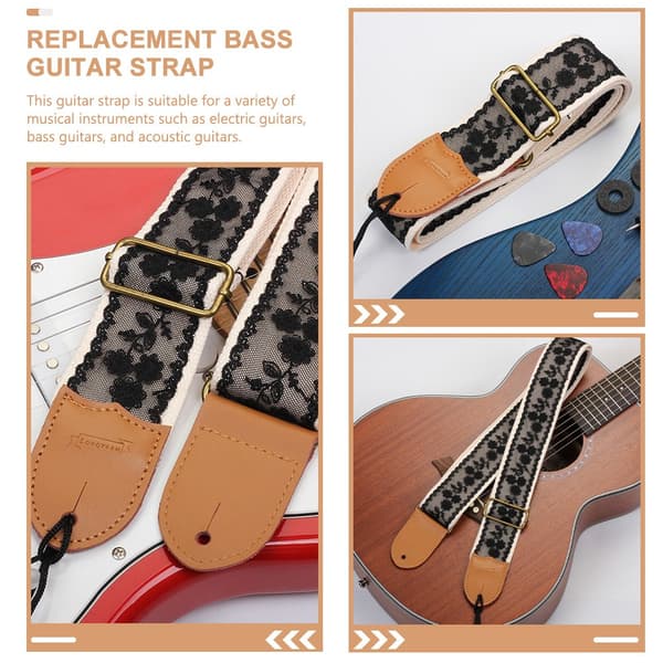 1 Set Basgitarrband Spetsgitarrband Ersättningsband för elgitarr