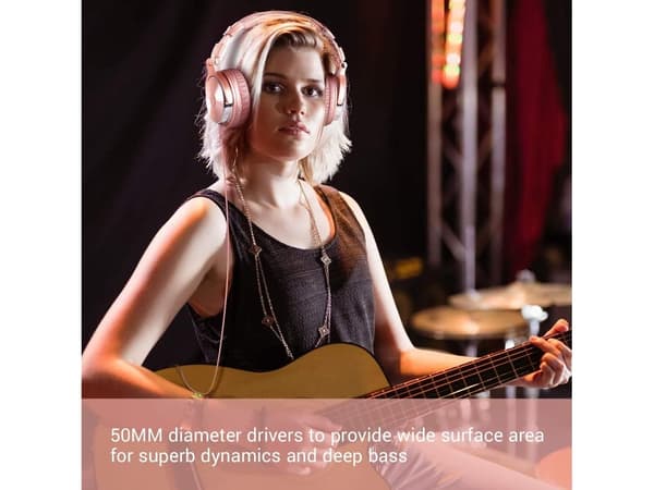 Hörlurar Trådbundna Stereo Ljud Bas Driver Mm Rosa