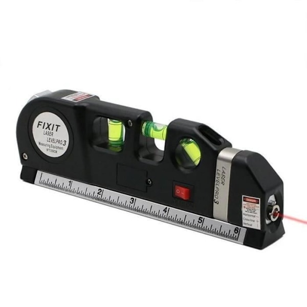 Laser vaterpas MAVURA - DIVERSE - FIXIT - Målebånd - Laser 4 i 1 - LED Svart