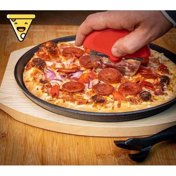 MAVURA pizzaskärare »PizzaPilz XXL pizzarulle pizzahjul pizzakniv pizzaskärare roterande kniv kan diskas i diskmaskin
