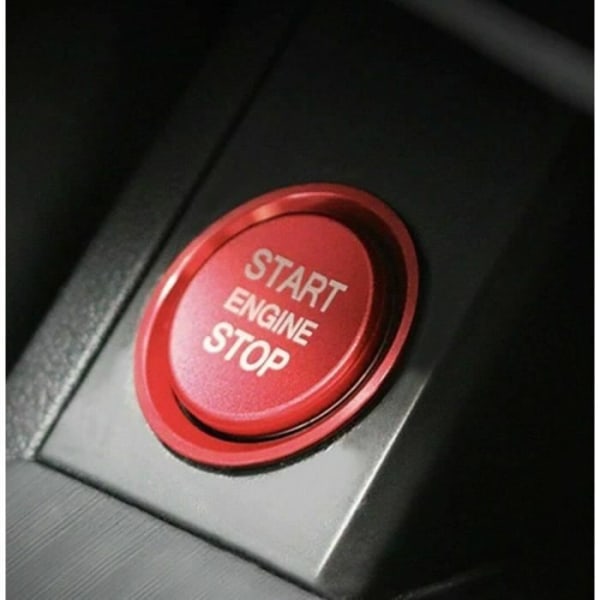 Dekal - MAVURA - Start Stop Ring - Röd tryckknapp - Kompatibel Audi A4 A5 A6 A7 Q3 Q5 RS