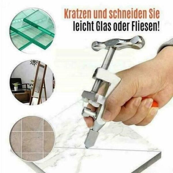 MAVURA » CLEVERCUT 2-i-1 kakelskärare glasskärare professionell handkakelskärare keramisk glaskakelskärare