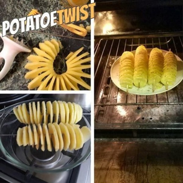 MAVURA spiralskärare tillbehör PotatoeTwist Set potatis spiral spiral potatis rostfritt stål potatis tw