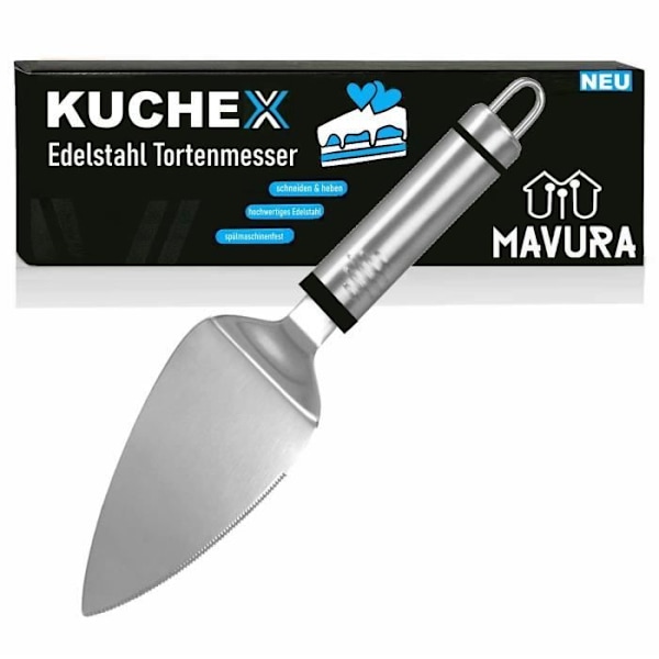 MAVURA tårtkniv "KUCHEX cake lifter cake lifter rostfri tårtkniv", tårtskärare pizza tårtskyffel