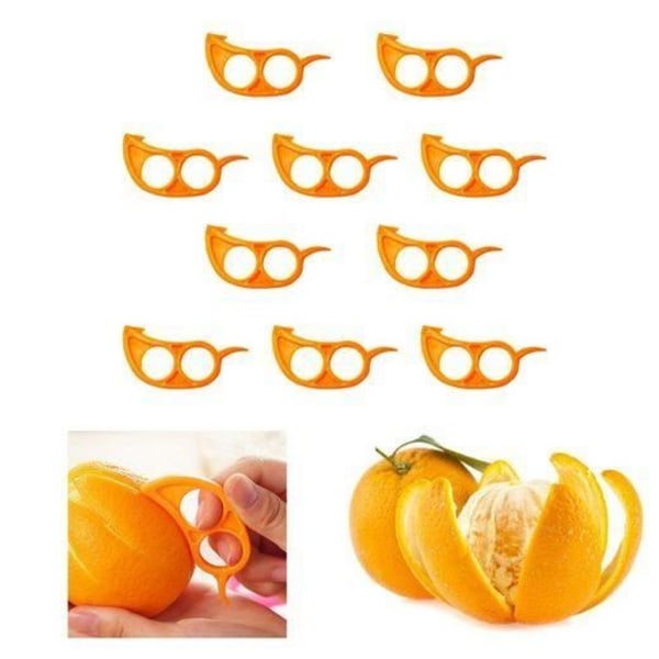 Citrusskræller - MAVURA - ORANGENFIX - Ergonomisk håndtag - Plastblad - Tåler opvaskemaskine slumpmässig färg