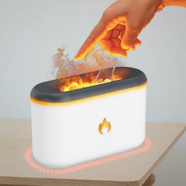 MAVURA luftfugter iFlame Ultrasonic luftfugter med pejseffekt Pejs Flames Brandluftfugter Luftfugter
