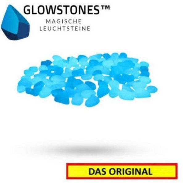 MAVURA dekorativa stenar »GlowStones Magiska självlysande småsten Fluorescerande stenar Trädgårdsakvarium Lysande småstenar lyser i Da