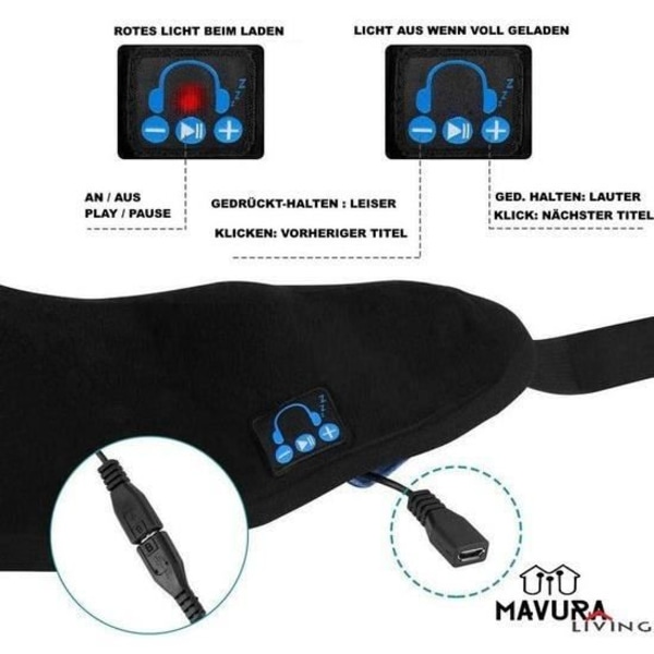 MAVURA Ögonmask »MAVURALiving SimpleSleep Pro Ögonmask Sömnmask Sömnhjälm Sömnglasögon