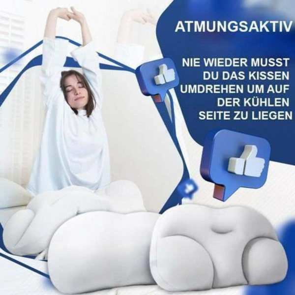 Sovepude, »MAVURALiving AirSleep 3D Ergonomisk sovepude All-Around Cloud Pude Nakkepude