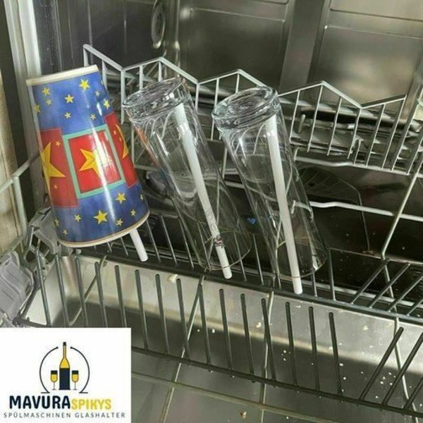 Glasställ - MAVURA - SPIKYS - Diskmaskin - Återanvändbar - Icke giftig