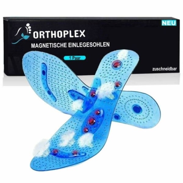 MAVURA innersulor »ORTHOPLEX akupressur innersulor ergonomiska magnetiska gel massage innersulor«