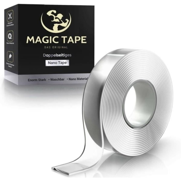 MAVURA dubbelhäftande tejp »MAGIC TAPE™ Premium Nano Tape dubbelhäftande tejp ultra stark dubbelhäftande tejp fa