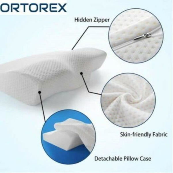 Kudde - ORTOREX - FITSLEEP - Ergonomisk - Nackstöd - Optimal komfort