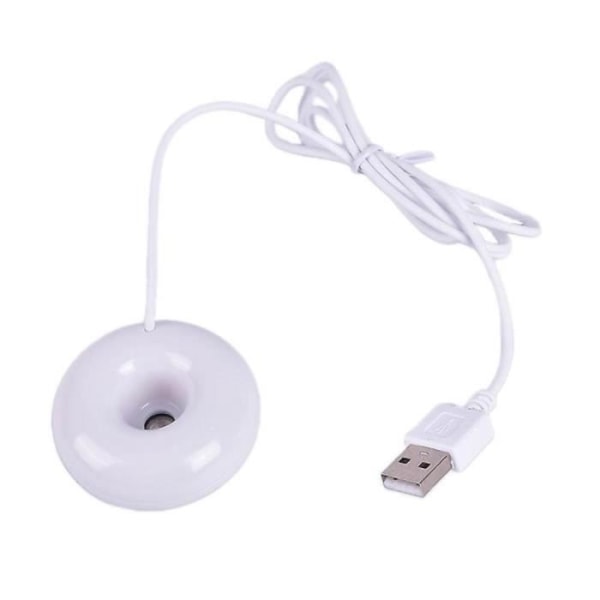 MAVURA USB-befugter Minifugter og aromadiffuser Ultralydsforstøver luftfugter hvid