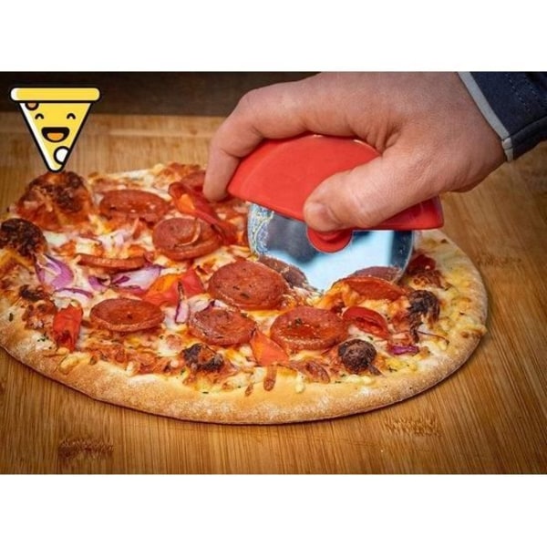 MAVURA pizzaskärare »PizzaPilz XXL pizzarulle pizzahjul pizzakniv pizzaskärare roterande kniv kan diskas i diskmaskin