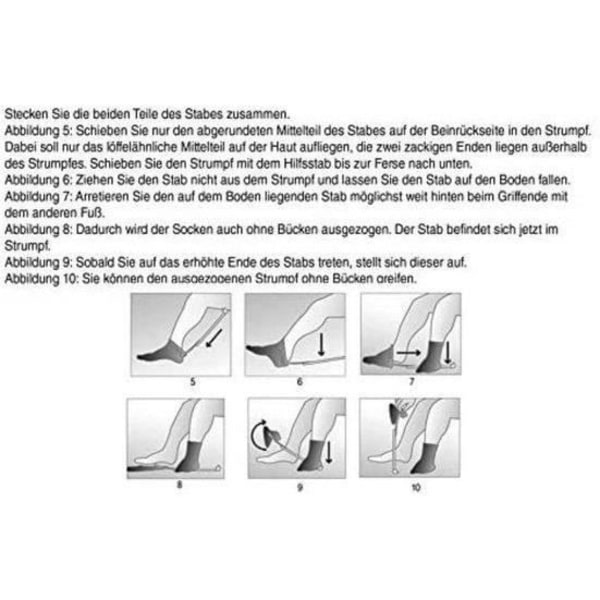 MAVURA påsättningshjälp »MAVURALiving Sock Assist Sockpåsättningshjälp Strumpdragare Sockpåsättningshjälp