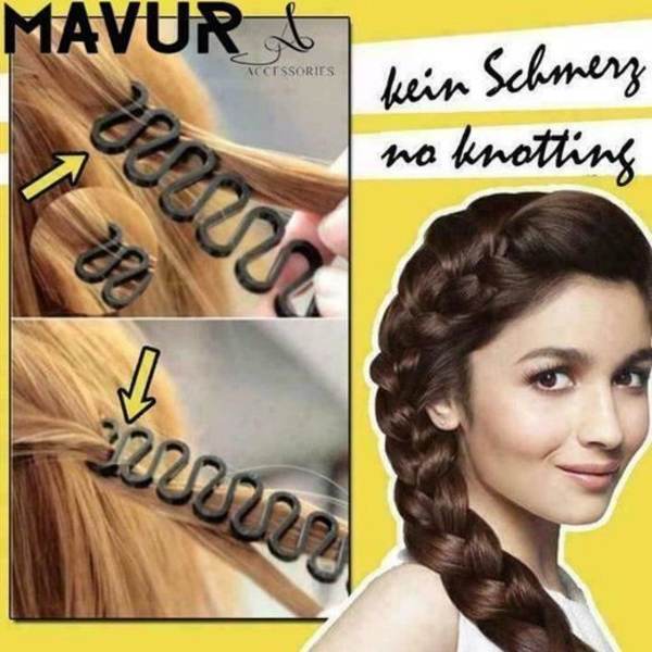 MAVURA Fletteholder »MAVURTilbehør Flette Miracle Styling Aid Flette Aid Frisure Aid Flette fletning Aid Hair Twister Tool