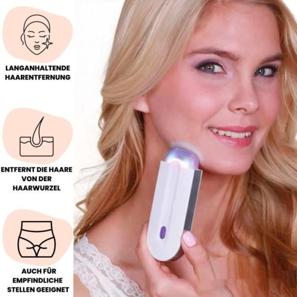 MAVURA Epilator RAZY Blue Light Epilator Rakapparat Smärtfri Epilator