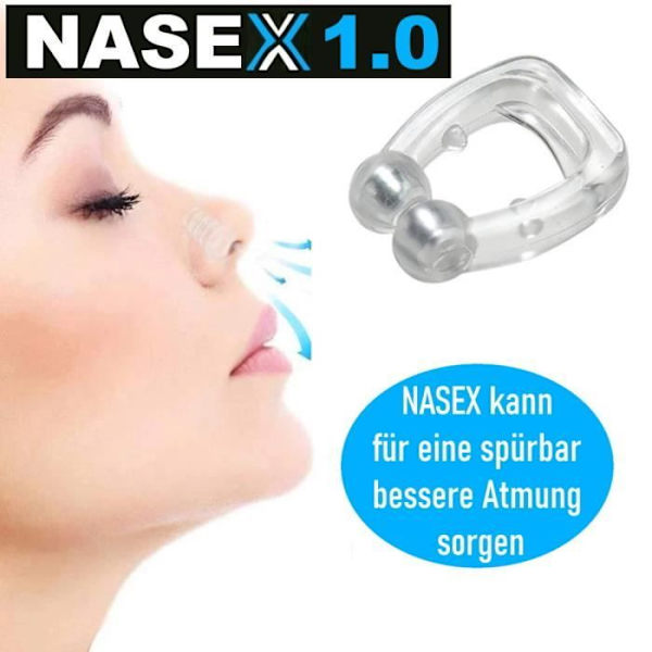 MAVURA snoreprop »NASEX DEN ORIGINAL premium snoreprop næseklemme næseoptrækker næsering anti-snorke næseklemme [lo