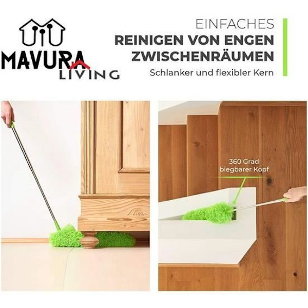 MAVURA duster »MAVURALiving XXL teleskopisk dammfångare dammfångare dammtorkare dammmagnet bi dammtorkare