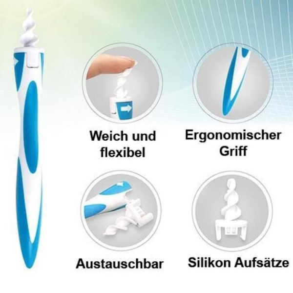 MAVURA - Ear Cleaner Q-Grips Ørevoksfjerner - Ørevoksfjerning - Engangsspidser - Hvid