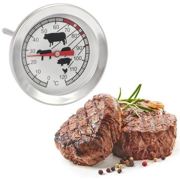 MAVURA stektermometer »MAVURALiving XL analog kött- och stektermometer Ugnstermometer Termometer för kött