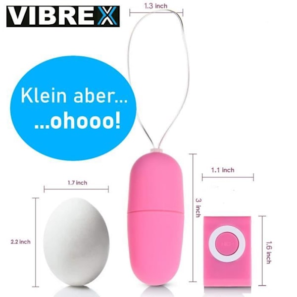 Oeuf Vibrant - iMe - ORIGINAL - Trådlös fjärrkontroll - 20 vibrationsnivåer - Vattentät