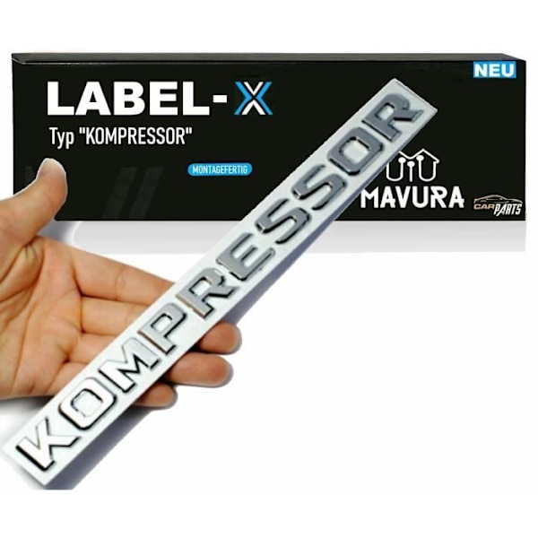 KOMPRESSOR klistermærke - DIVERSE - AMG Mercedes logo - Vejrbestandig - Selvklæbende - Sporty look