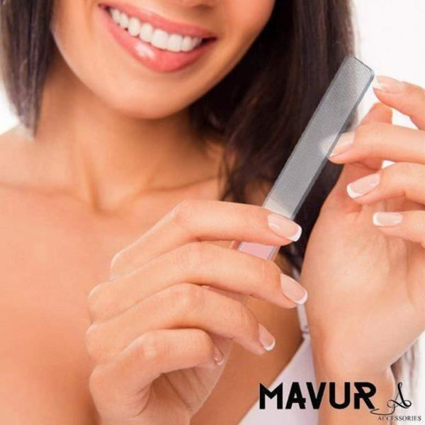 MAVURA Nagelfil i glas »MAVURTillbehör Nanokristallglasfil Professionell Nagelfil av glas Nagelfil