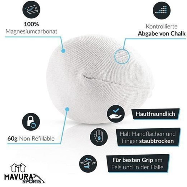 Chalkbag MAVURA - MAVURASports - Kridtbold - Premium kridtbold - Ideel kridtpose