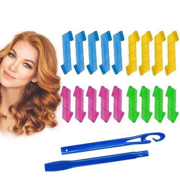 MAVURA Curlers »MAVURTilbehør MagicCurls Spiral Curls Hår Curlers Sæt Spiral Curls Roller Curler Rollers Papilotten Papilott