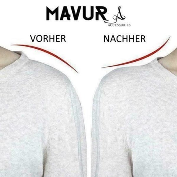 MAVURA Axelkuddar - SCHULTOX Axelkuddar Set - Push-up axelvaddar - Axelförstärkning - Självhäftande