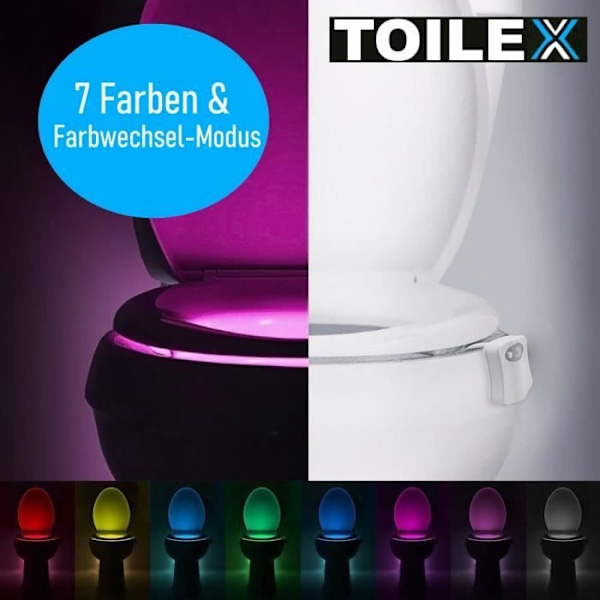LED toiletlys med bevægelsessensor Toiletsæde Toiletsæde natlys