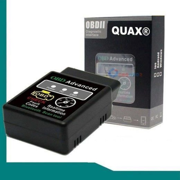MAVURA "OBD2 Diagnostic Device Bluetooth Autoscan Depth Reader Automotive Diagnostic Device Adapter til Apple Ip Svart