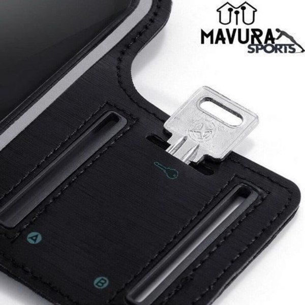 MAVURA universal sportarmband - DIVERSE - Svart - Smartphones upp till 15 cm - 8,5 cm Svart