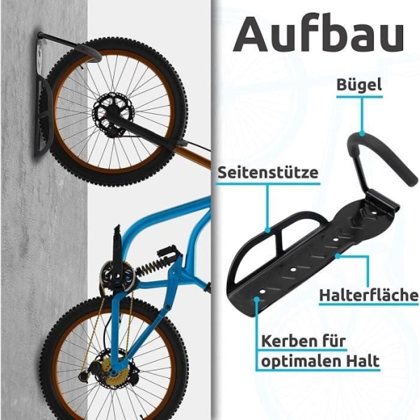 MAVURA cykelvægbeslag »cykelvægbeslag cykelvægbeslag«, til mountainbike, racercykel, e-cykel - holder